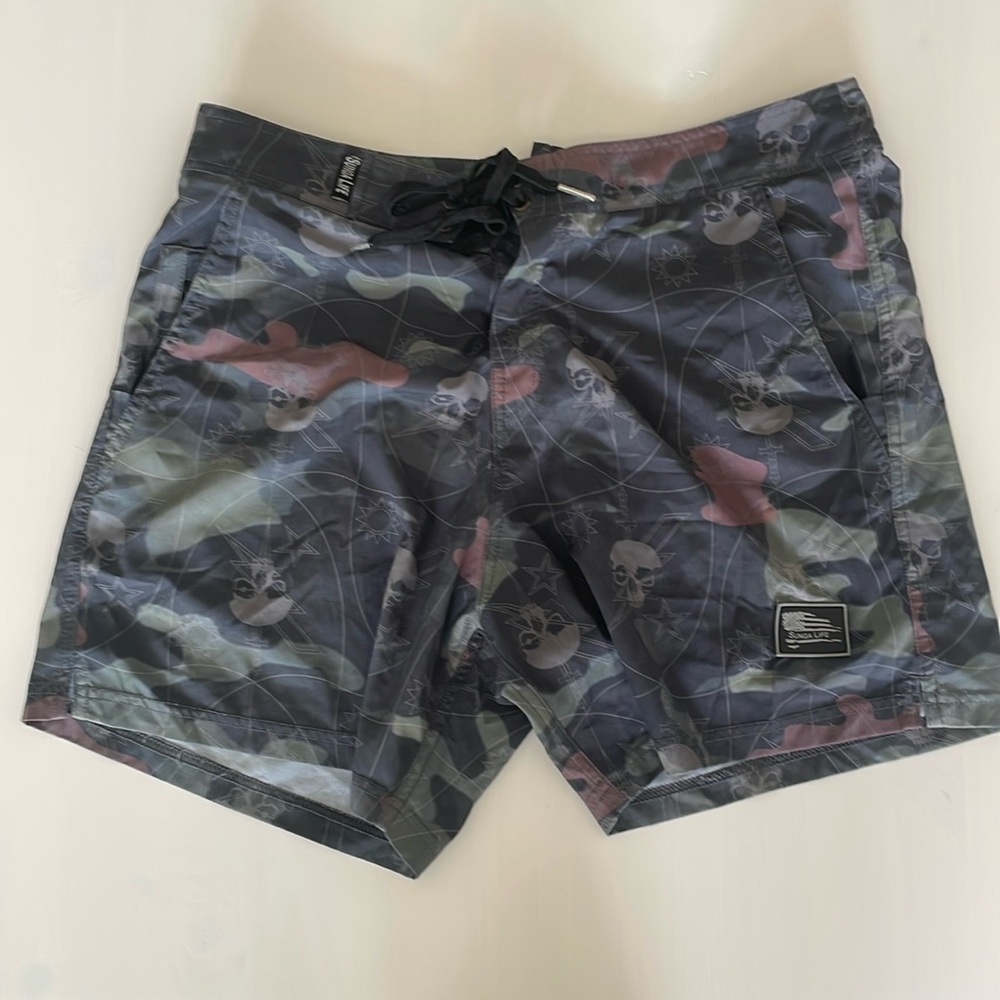 Sunga Life Board Shorts, unlined.  31” waist. 6” inseam